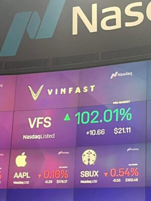 VinFast chính thức niêm yết trên sàn chứng khoán Mỹ