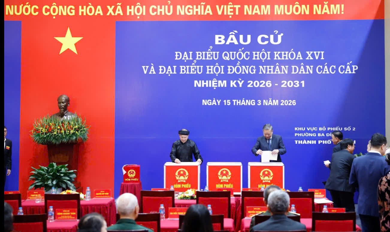 Lãnh đạo đảng và nhà nước cùng tham dự Ngày hội bầu cử, 'Ngày hội non sông' trên cả nước 